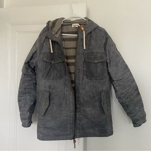 Taylor Stitch Winslow Parka in Slate Waxed Canvas Size Large/42